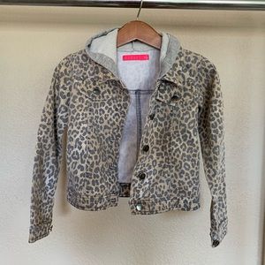 Girls cheetah print jacket